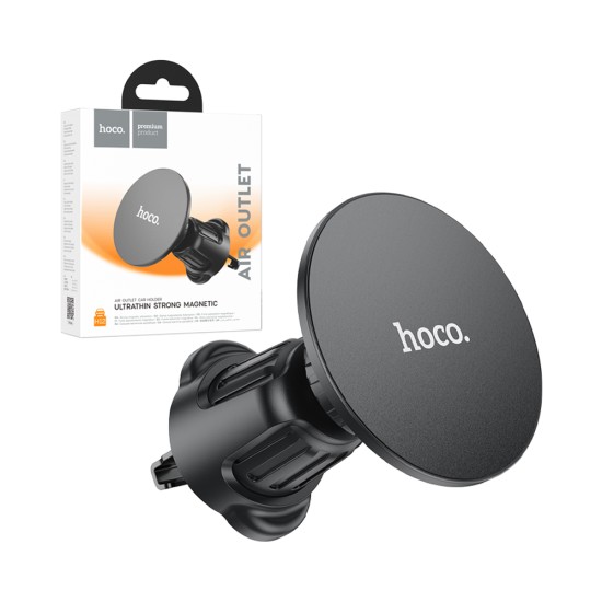 Hoco Car Airvent Phone Holder H12 with Magnetic Ring Black Hoco Car Airvent Phone Holder H12 with Magnetic Ring Black